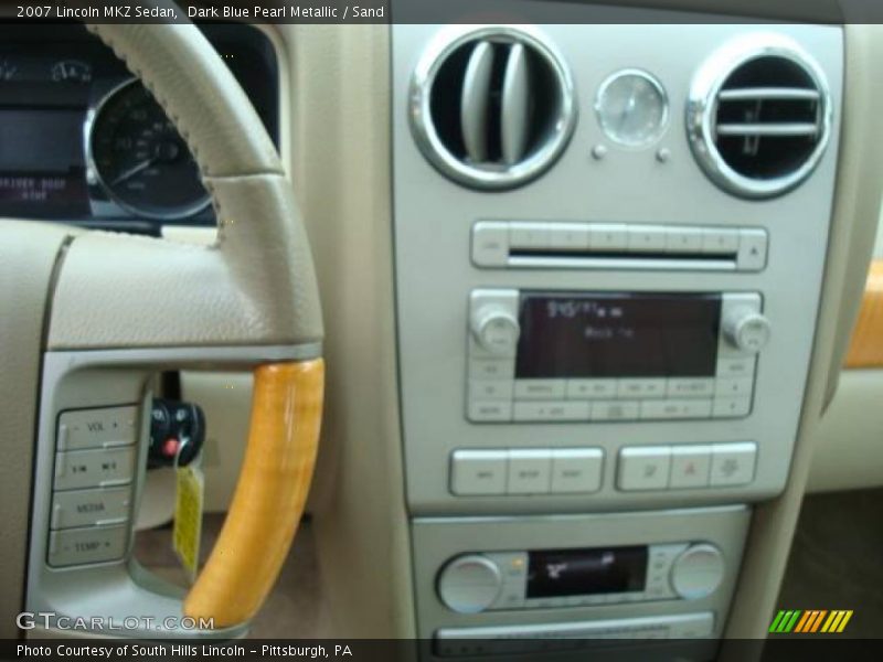 Dark Blue Pearl Metallic / Sand 2007 Lincoln MKZ Sedan