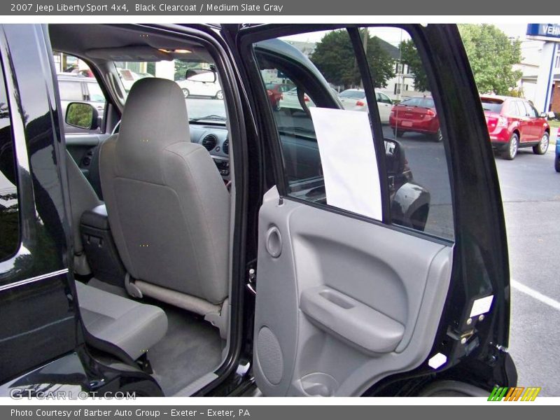 Black Clearcoat / Medium Slate Gray 2007 Jeep Liberty Sport 4x4