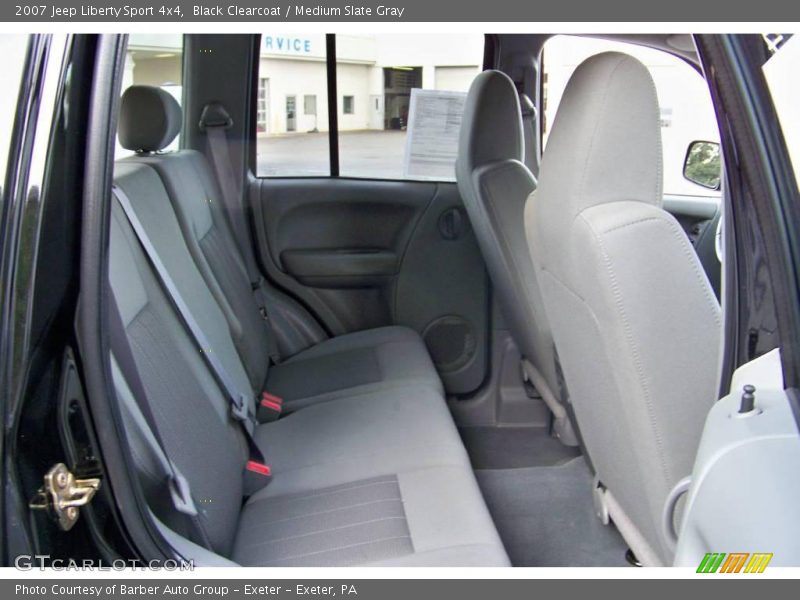 Black Clearcoat / Medium Slate Gray 2007 Jeep Liberty Sport 4x4