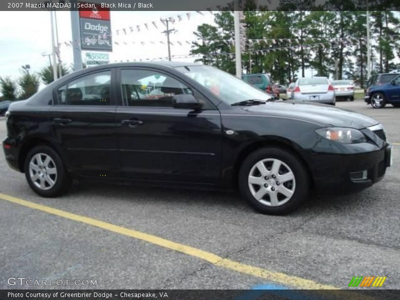 Black Mica / Black 2007 Mazda MAZDA3 i Sedan