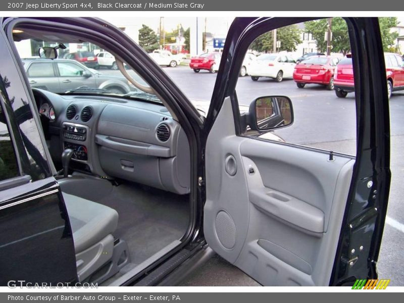 Black Clearcoat / Medium Slate Gray 2007 Jeep Liberty Sport 4x4