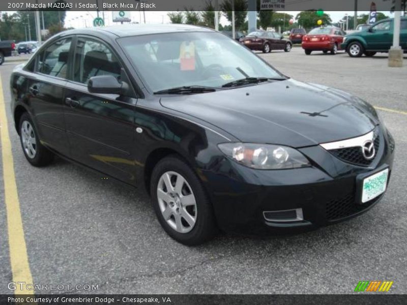 Black Mica / Black 2007 Mazda MAZDA3 i Sedan