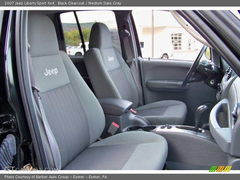 Black Clearcoat / Medium Slate Gray 2007 Jeep Liberty Sport 4x4