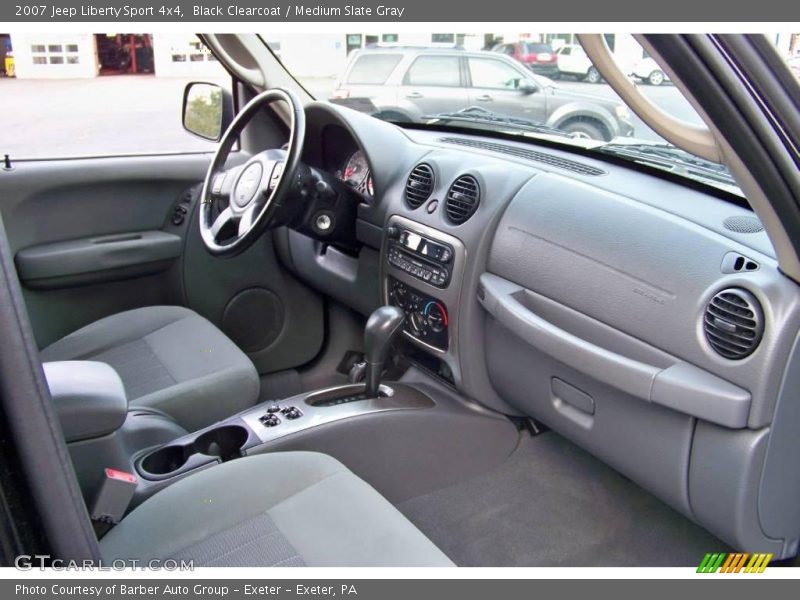 Black Clearcoat / Medium Slate Gray 2007 Jeep Liberty Sport 4x4
