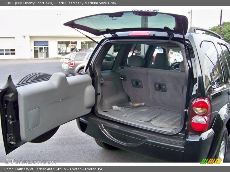 Black Clearcoat / Medium Slate Gray 2007 Jeep Liberty Sport 4x4