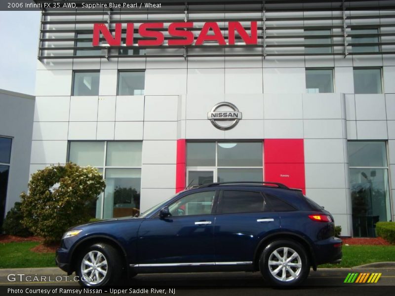 Sapphire Blue Pearl / Wheat 2006 Infiniti FX 35 AWD