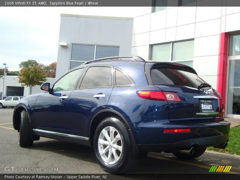 Sapphire Blue Pearl / Wheat 2006 Infiniti FX 35 AWD