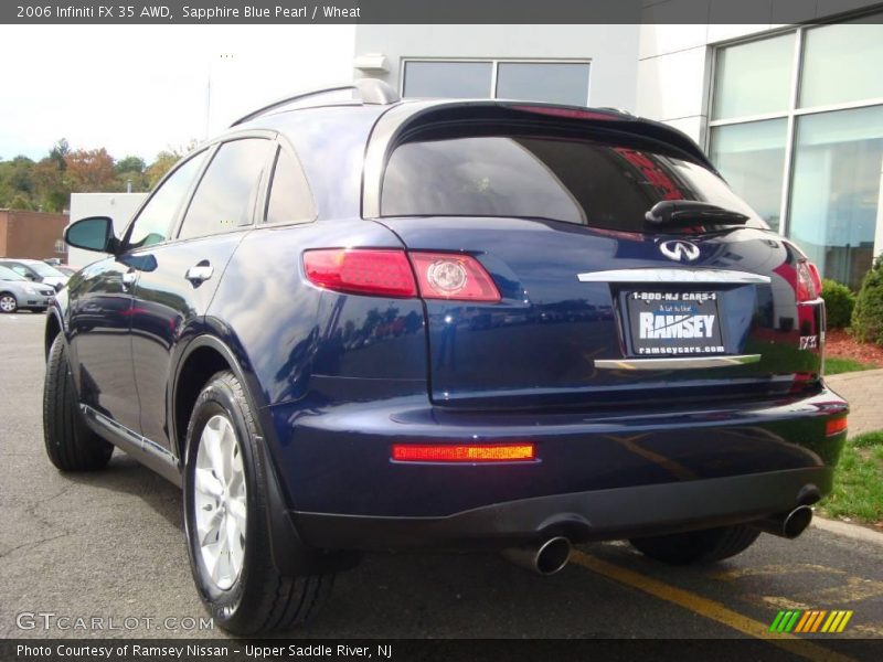 Sapphire Blue Pearl / Wheat 2006 Infiniti FX 35 AWD