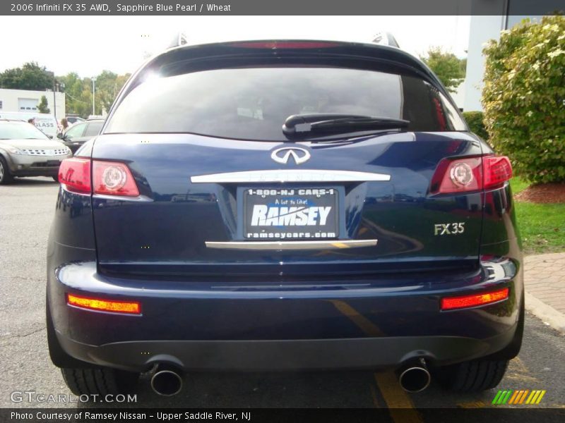 Sapphire Blue Pearl / Wheat 2006 Infiniti FX 35 AWD