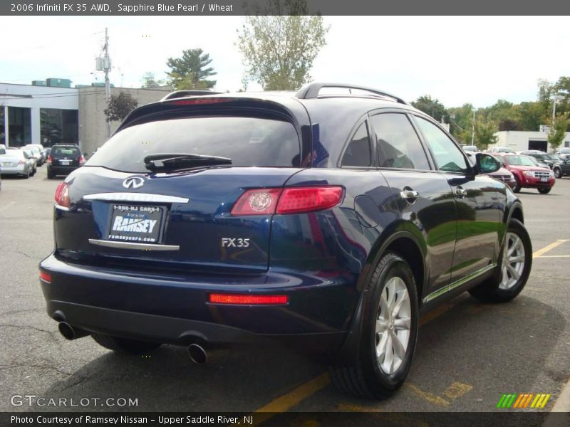 Sapphire Blue Pearl / Wheat 2006 Infiniti FX 35 AWD