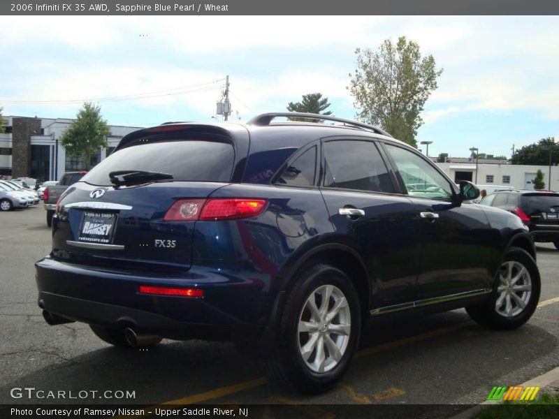 Sapphire Blue Pearl / Wheat 2006 Infiniti FX 35 AWD