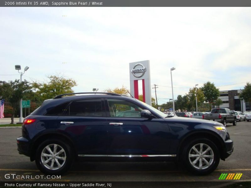 Sapphire Blue Pearl / Wheat 2006 Infiniti FX 35 AWD