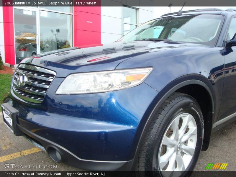 Sapphire Blue Pearl / Wheat 2006 Infiniti FX 35 AWD