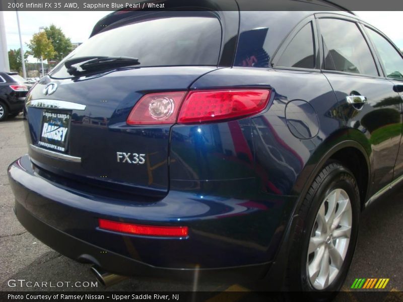 Sapphire Blue Pearl / Wheat 2006 Infiniti FX 35 AWD