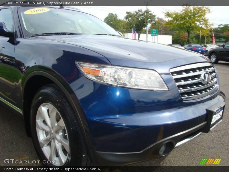 Sapphire Blue Pearl / Wheat 2006 Infiniti FX 35 AWD
