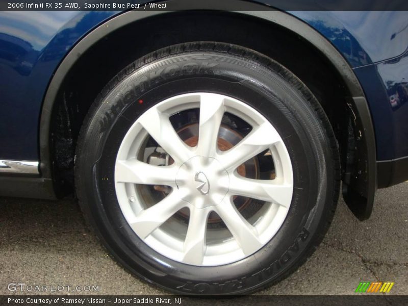 Sapphire Blue Pearl / Wheat 2006 Infiniti FX 35 AWD