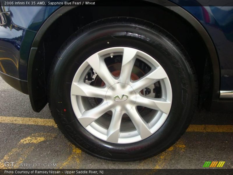 Sapphire Blue Pearl / Wheat 2006 Infiniti FX 35 AWD