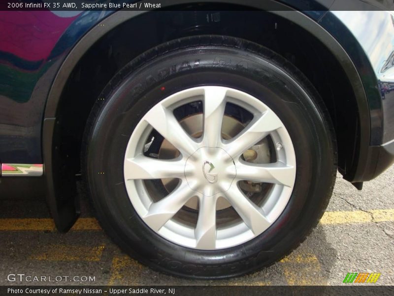 Sapphire Blue Pearl / Wheat 2006 Infiniti FX 35 AWD