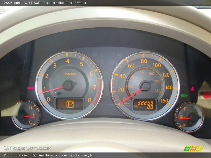 Sapphire Blue Pearl / Wheat 2006 Infiniti FX 35 AWD