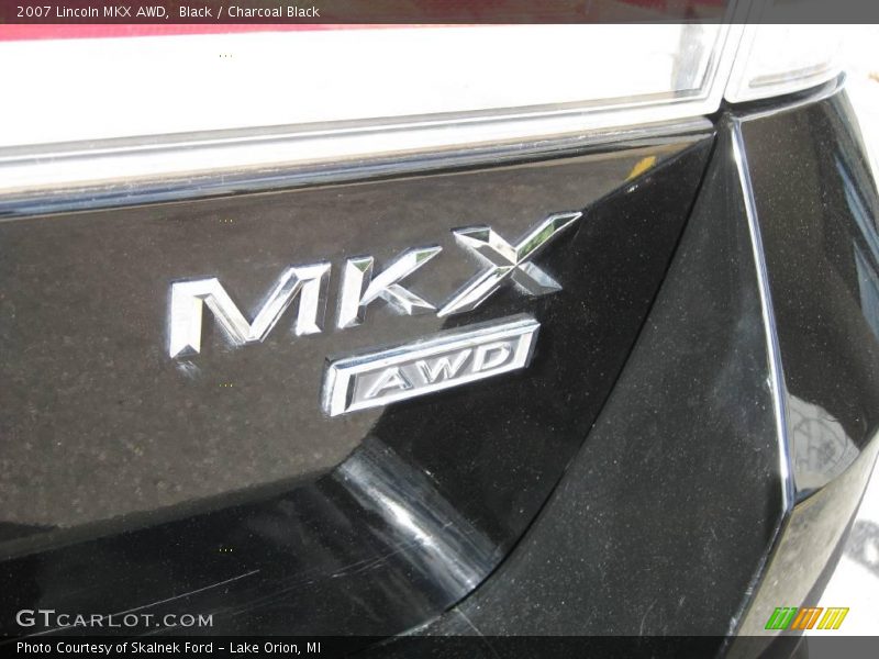 Black / Charcoal Black 2007 Lincoln MKX AWD