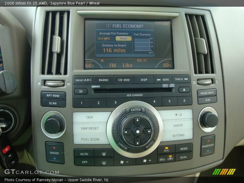 Sapphire Blue Pearl / Wheat 2006 Infiniti FX 35 AWD