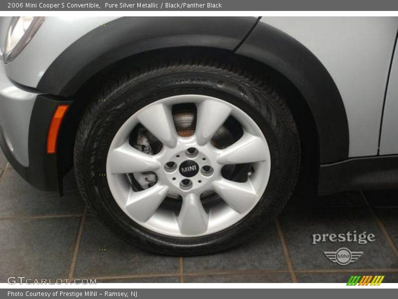 Pure Silver Metallic / Black/Panther Black 2006 Mini Cooper S Convertible