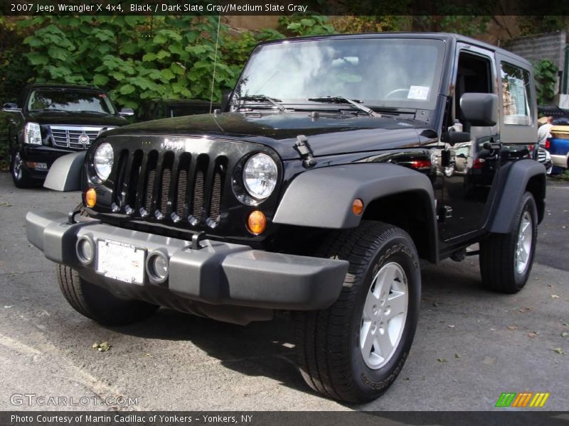 Black / Dark Slate Gray/Medium Slate Gray 2007 Jeep Wrangler X 4x4
