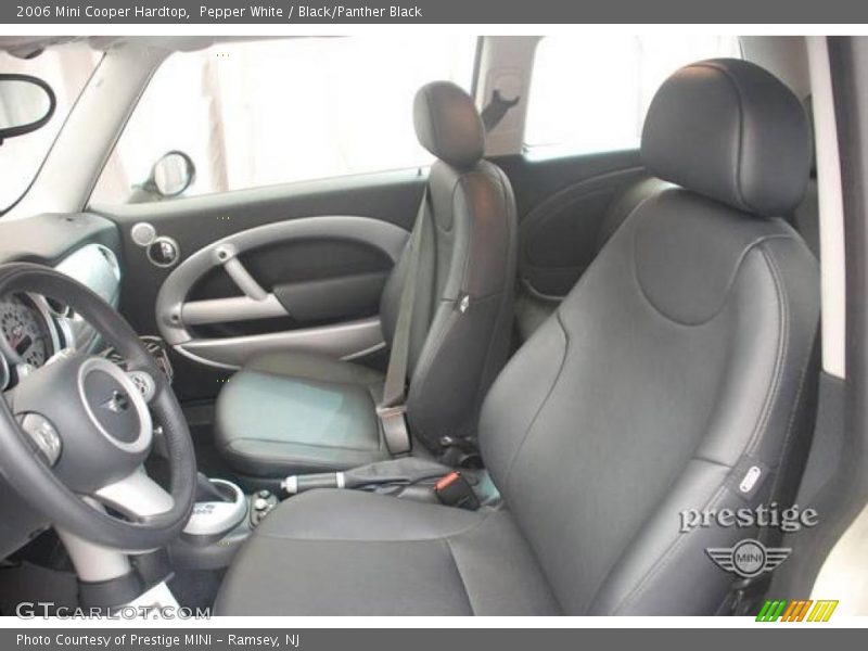 Pepper White / Black/Panther Black 2006 Mini Cooper Hardtop