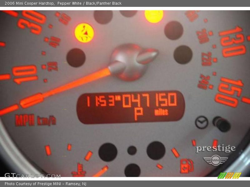 Pepper White / Black/Panther Black 2006 Mini Cooper Hardtop
