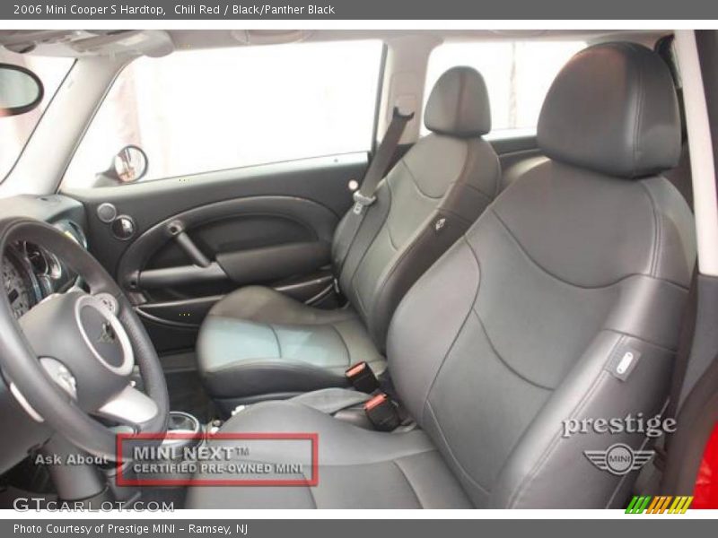 Chili Red / Black/Panther Black 2006 Mini Cooper S Hardtop