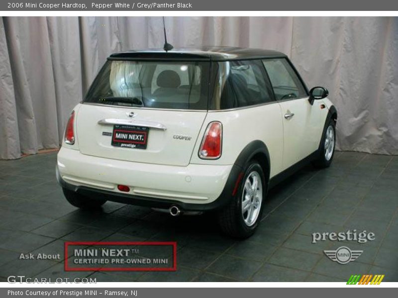 Pepper White / Grey/Panther Black 2006 Mini Cooper Hardtop