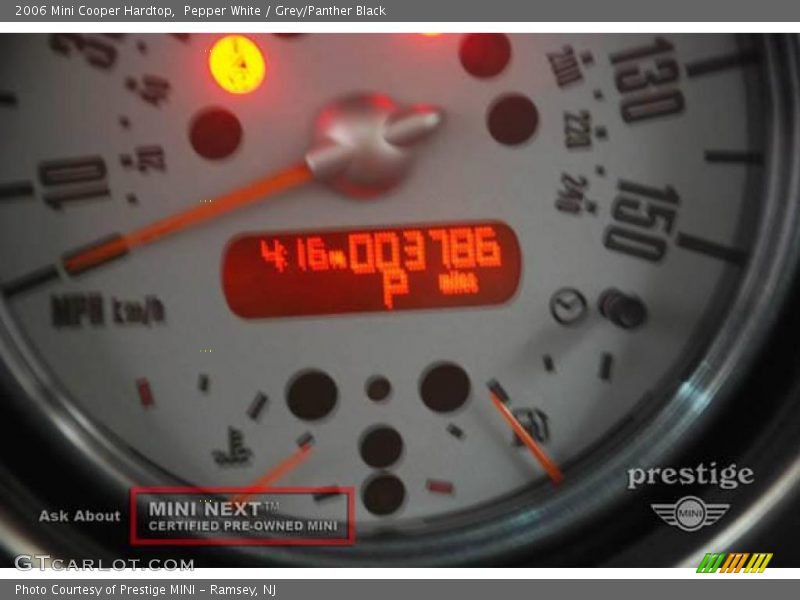 Pepper White / Grey/Panther Black 2006 Mini Cooper Hardtop