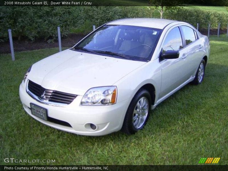 Dover White Pearl / Gray 2008 Mitsubishi Galant ES