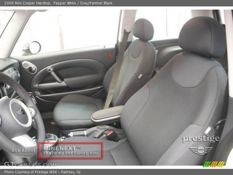Pepper White / Grey/Panther Black 2006 Mini Cooper Hardtop