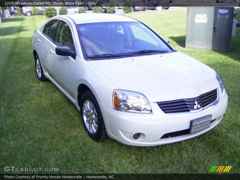 Dover White Pearl / Gray 2008 Mitsubishi Galant ES