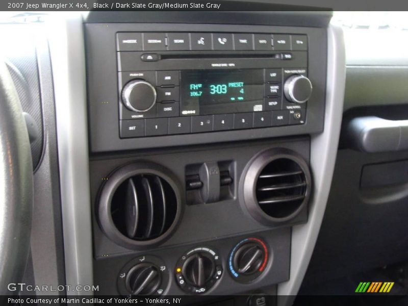 Black / Dark Slate Gray/Medium Slate Gray 2007 Jeep Wrangler X 4x4
