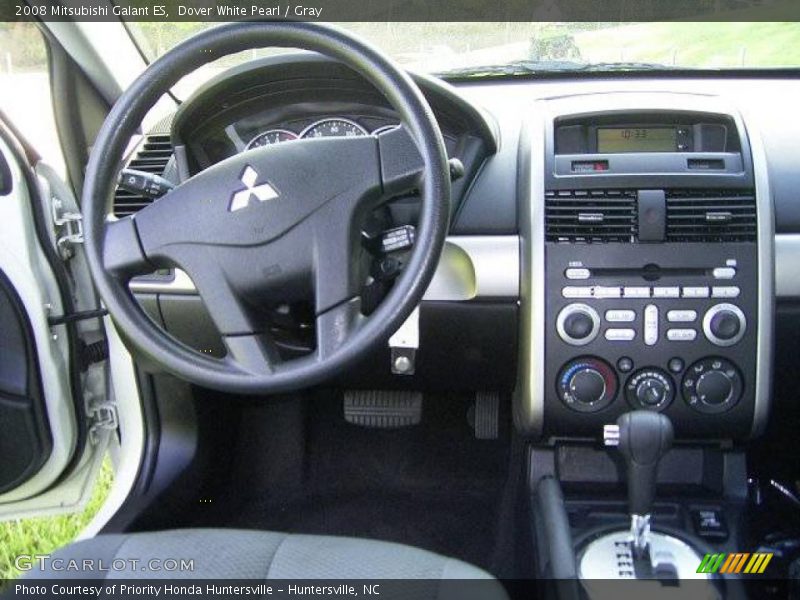 Dover White Pearl / Gray 2008 Mitsubishi Galant ES