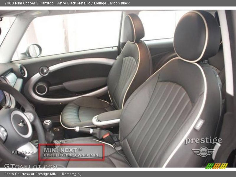 Astro Black Metallic / Lounge Carbon Black 2008 Mini Cooper S Hardtop