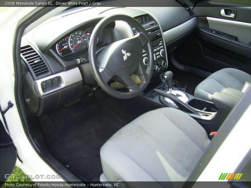 Dover White Pearl / Gray 2008 Mitsubishi Galant ES