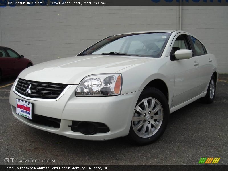 Dover White Pearl / Medium Gray 2009 Mitsubishi Galant ES