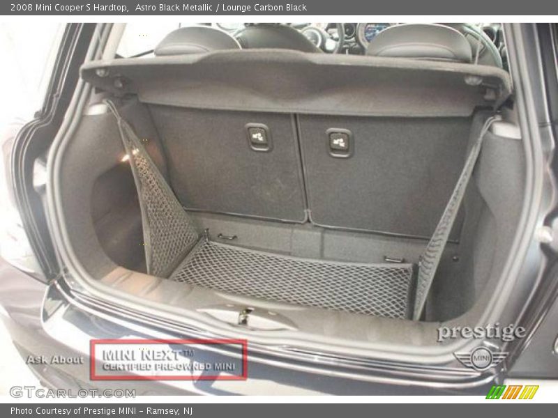 Astro Black Metallic / Lounge Carbon Black 2008 Mini Cooper S Hardtop