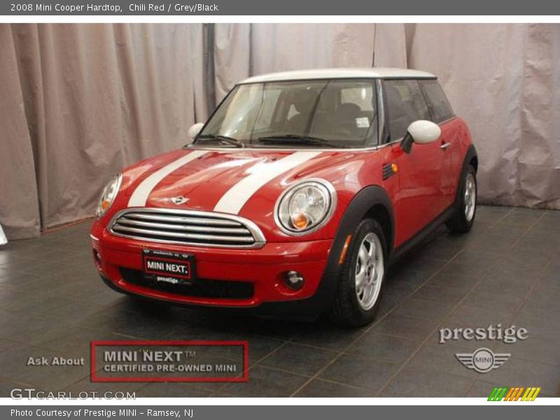 Chili Red / Grey/Black 2008 Mini Cooper Hardtop