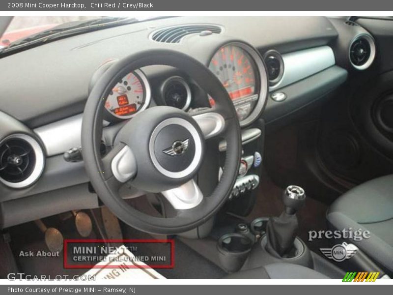 Chili Red / Grey/Black 2008 Mini Cooper Hardtop
