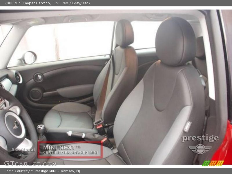 Chili Red / Grey/Black 2008 Mini Cooper Hardtop