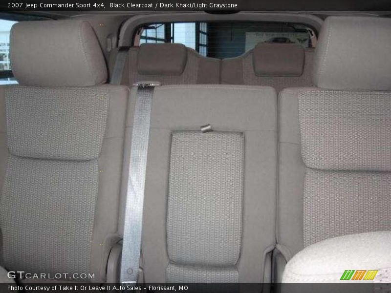 Black Clearcoat / Dark Khaki/Light Graystone 2007 Jeep Commander Sport 4x4