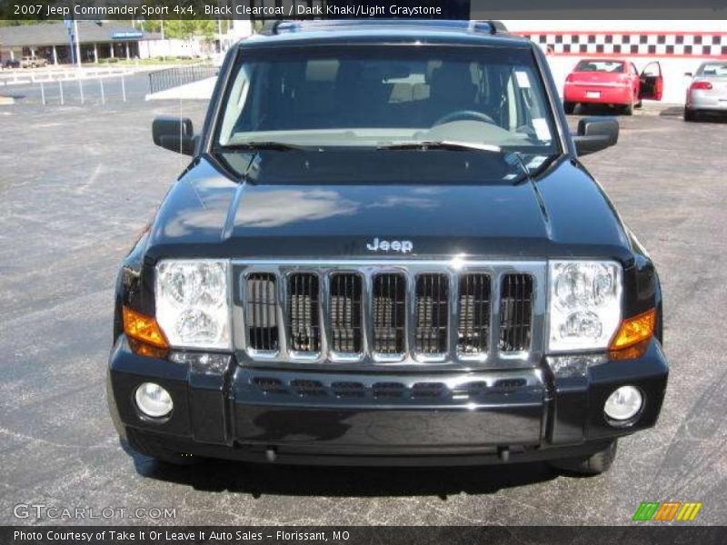 Black Clearcoat / Dark Khaki/Light Graystone 2007 Jeep Commander Sport 4x4