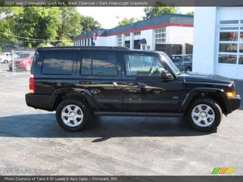 Black Clearcoat / Dark Khaki/Light Graystone 2007 Jeep Commander Sport 4x4