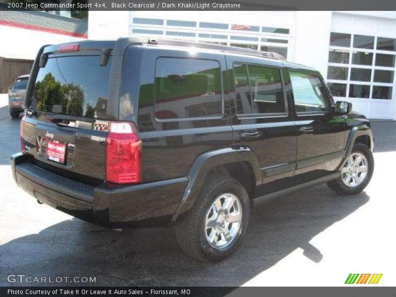 Black Clearcoat / Dark Khaki/Light Graystone 2007 Jeep Commander Sport 4x4