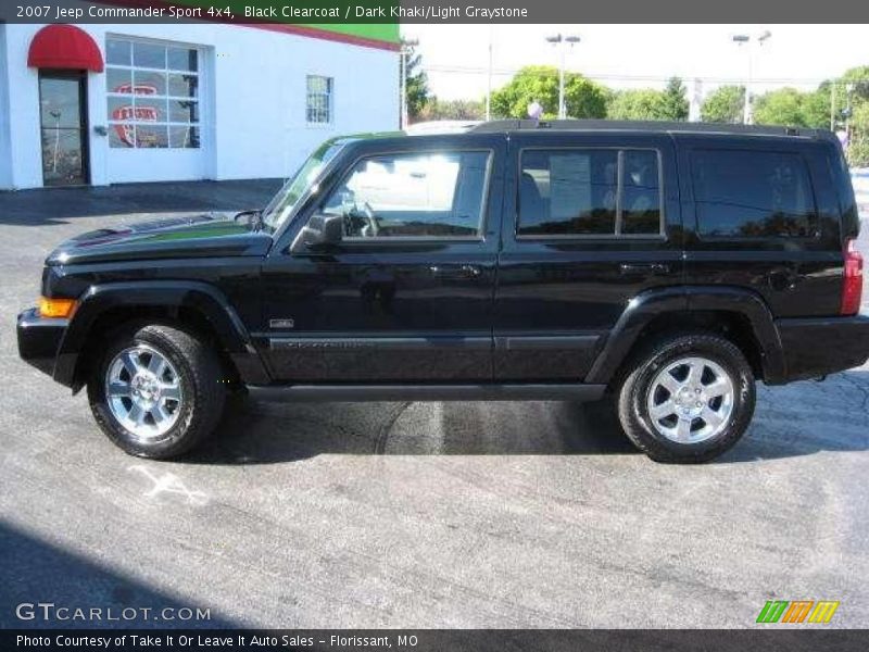 Black Clearcoat / Dark Khaki/Light Graystone 2007 Jeep Commander Sport 4x4