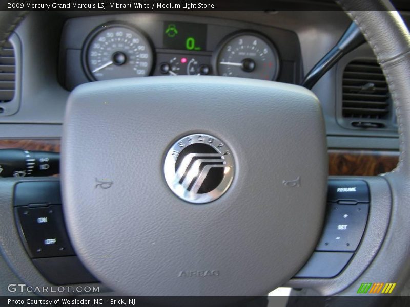 Vibrant White / Medium Light Stone 2009 Mercury Grand Marquis LS